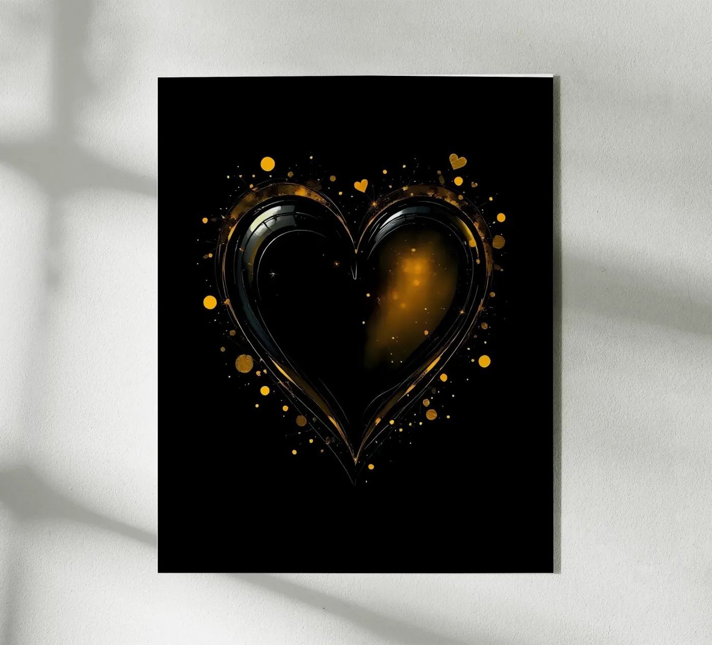 Cuore_5 plexiglass da schwarz-gelb by LK