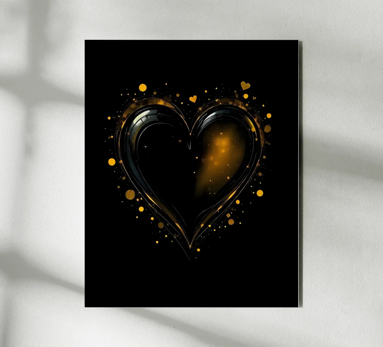 Cuore_5 alluminio dibond da schwarz-gelb by LK