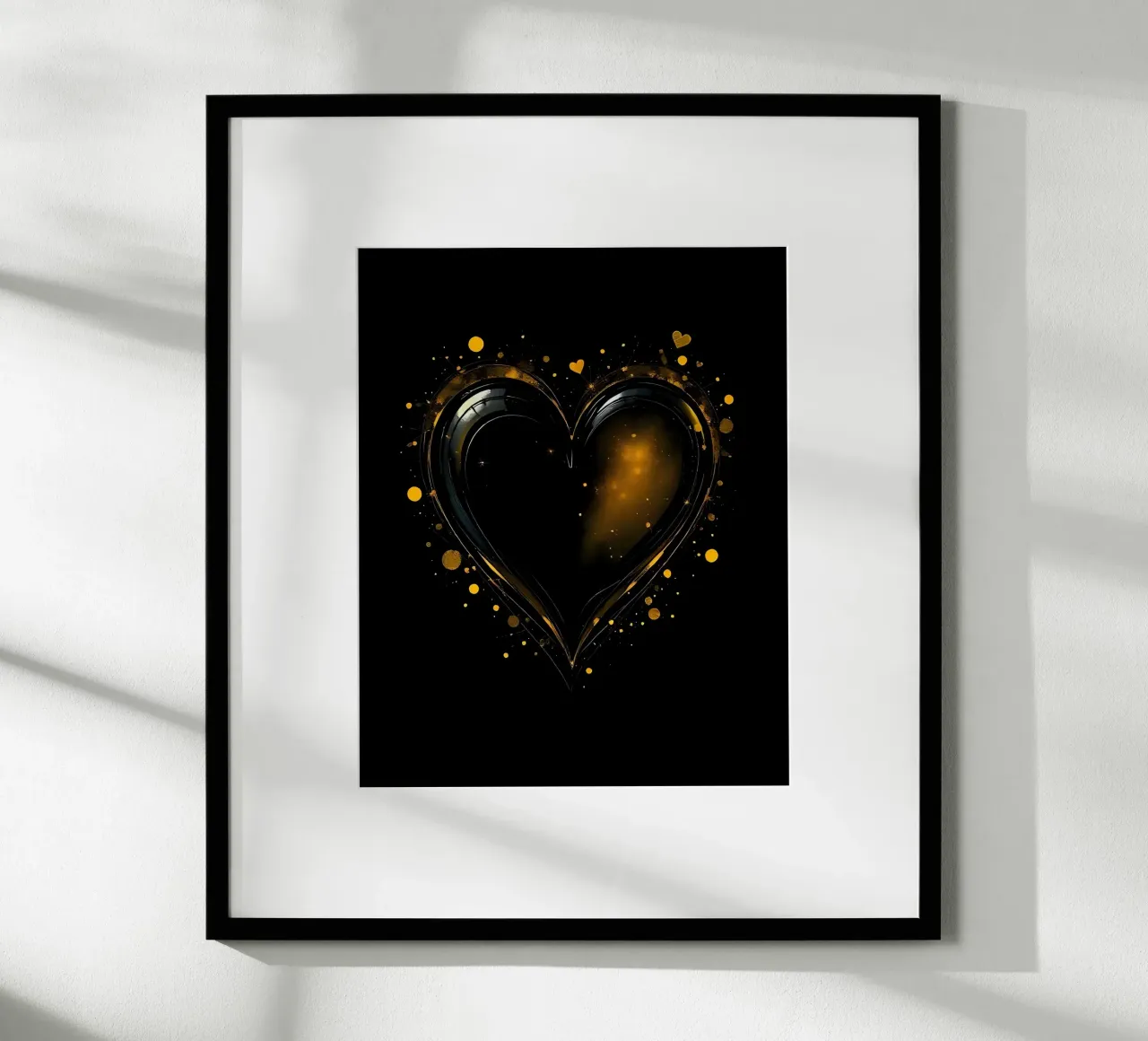Cuore_5 carta hahnemühle da schwarz-gelb by LK