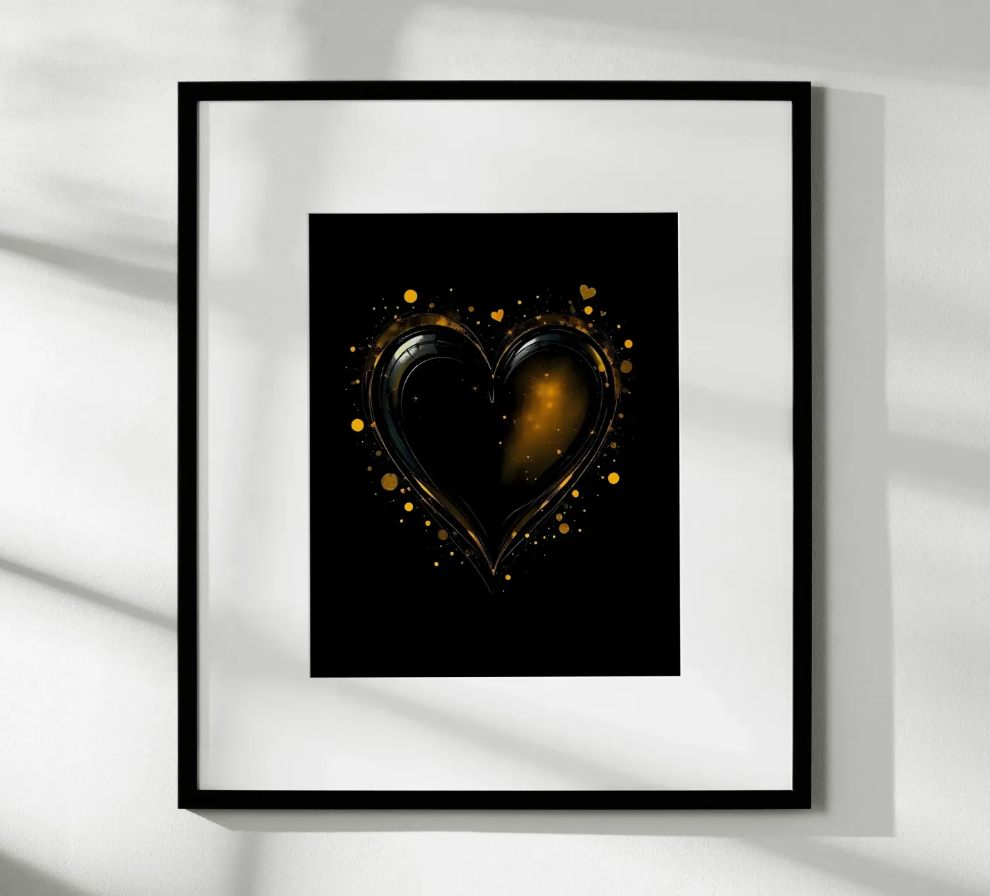 Heart_5 poster da schwarz-gelb by LK