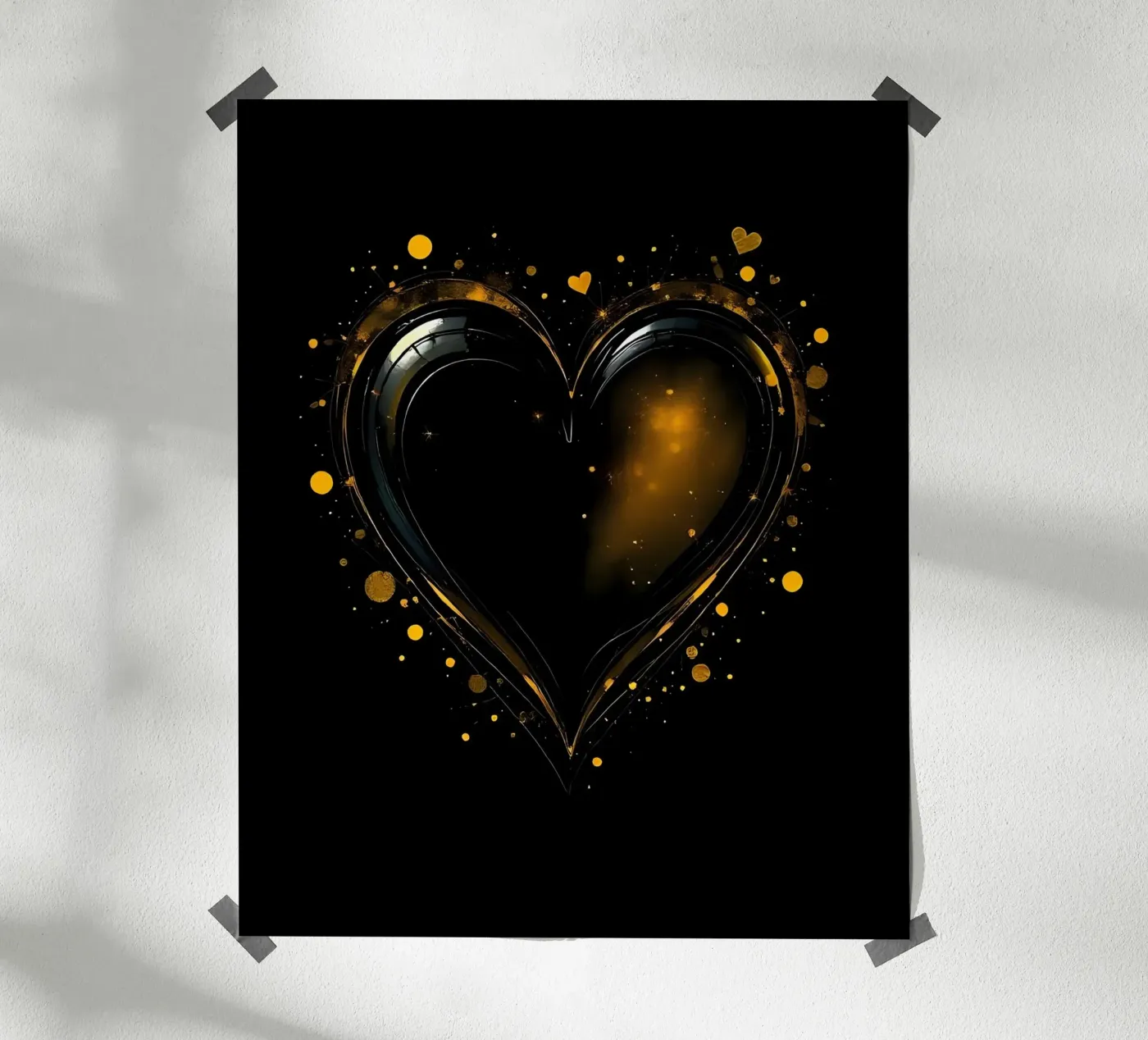 Heart_5 poster da schwarz-gelb by LK