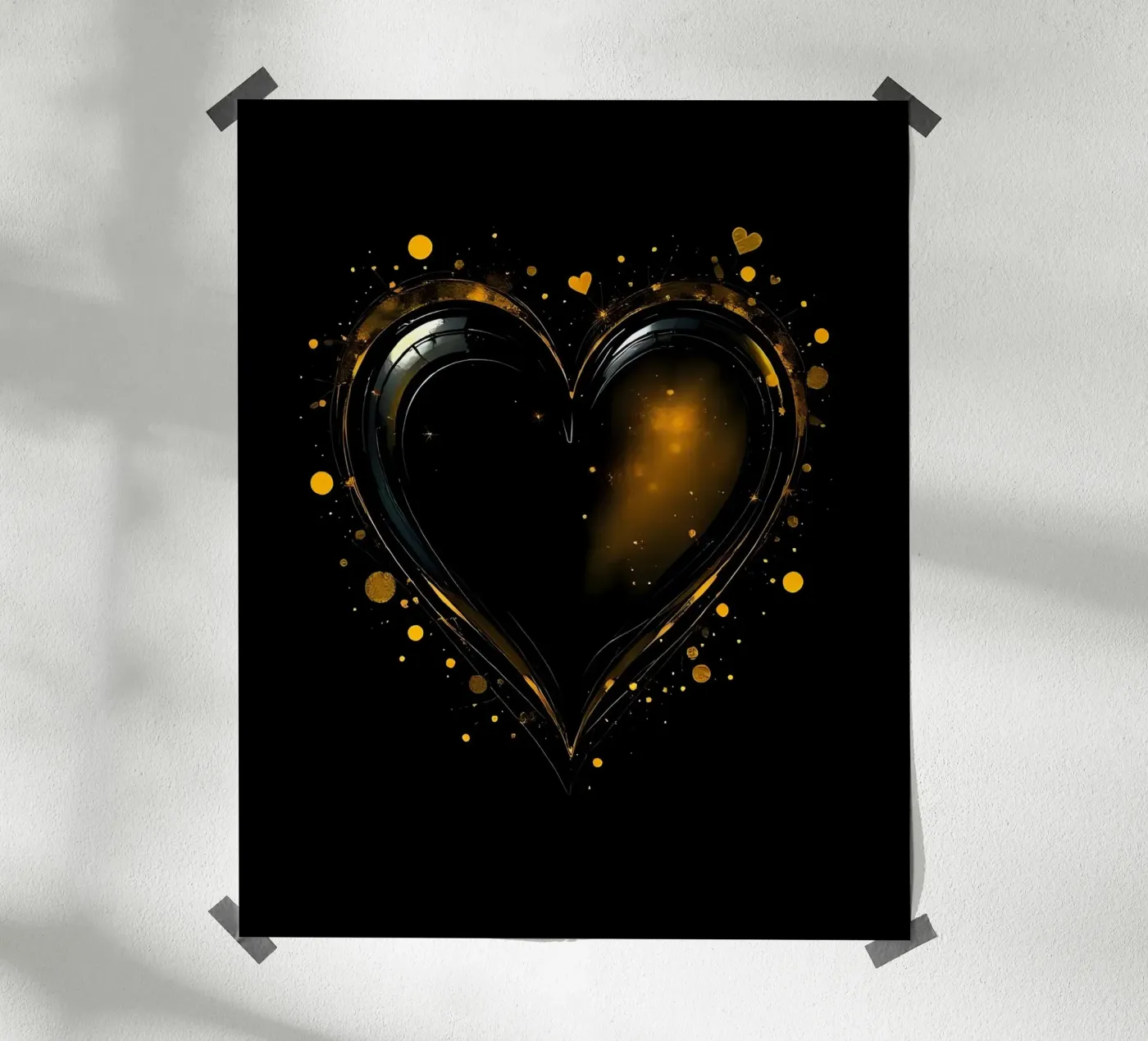 Heart_5 poster da schwarz-gelb by LK