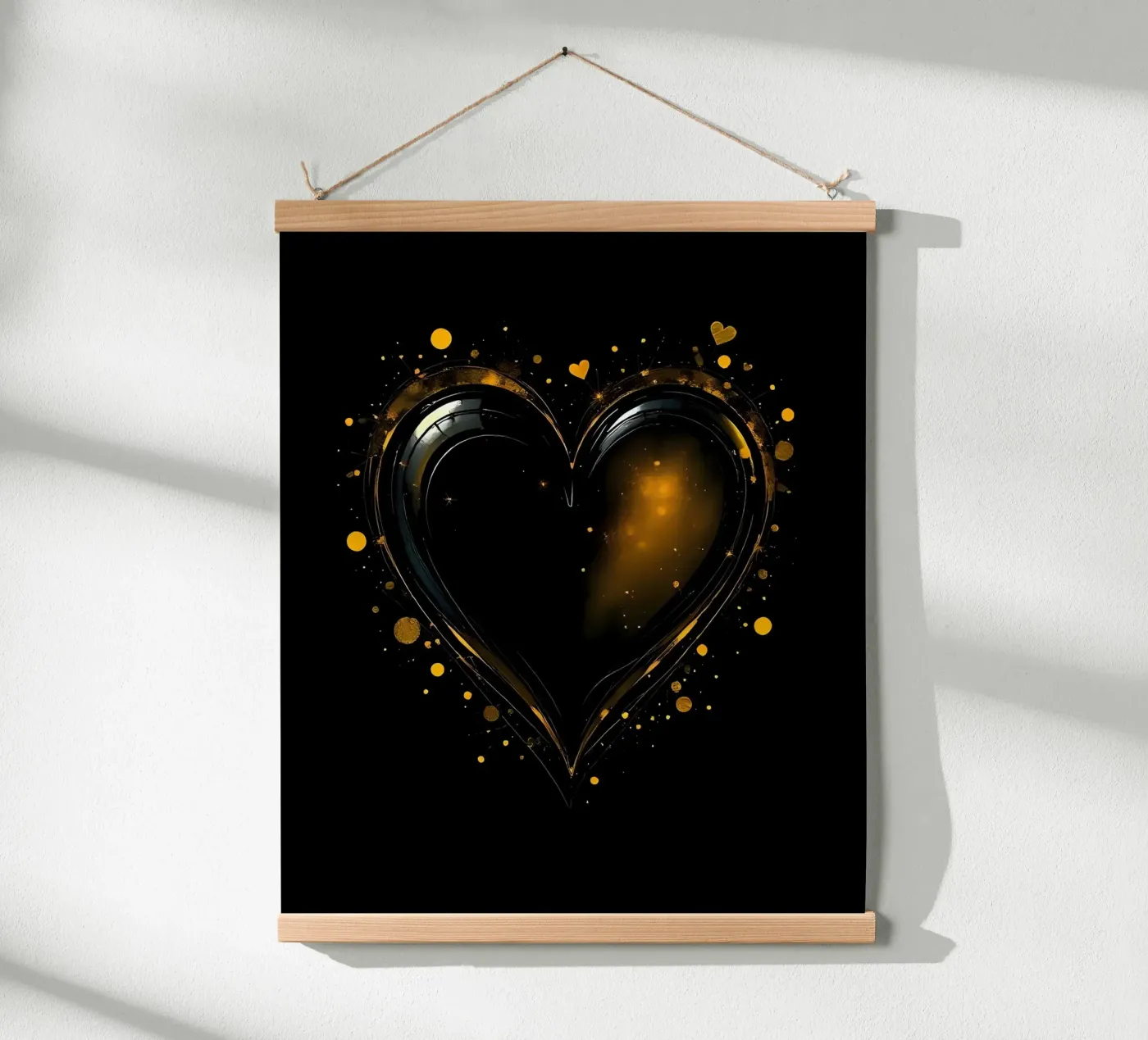 Heart_5 poster da schwarz-gelb by LK