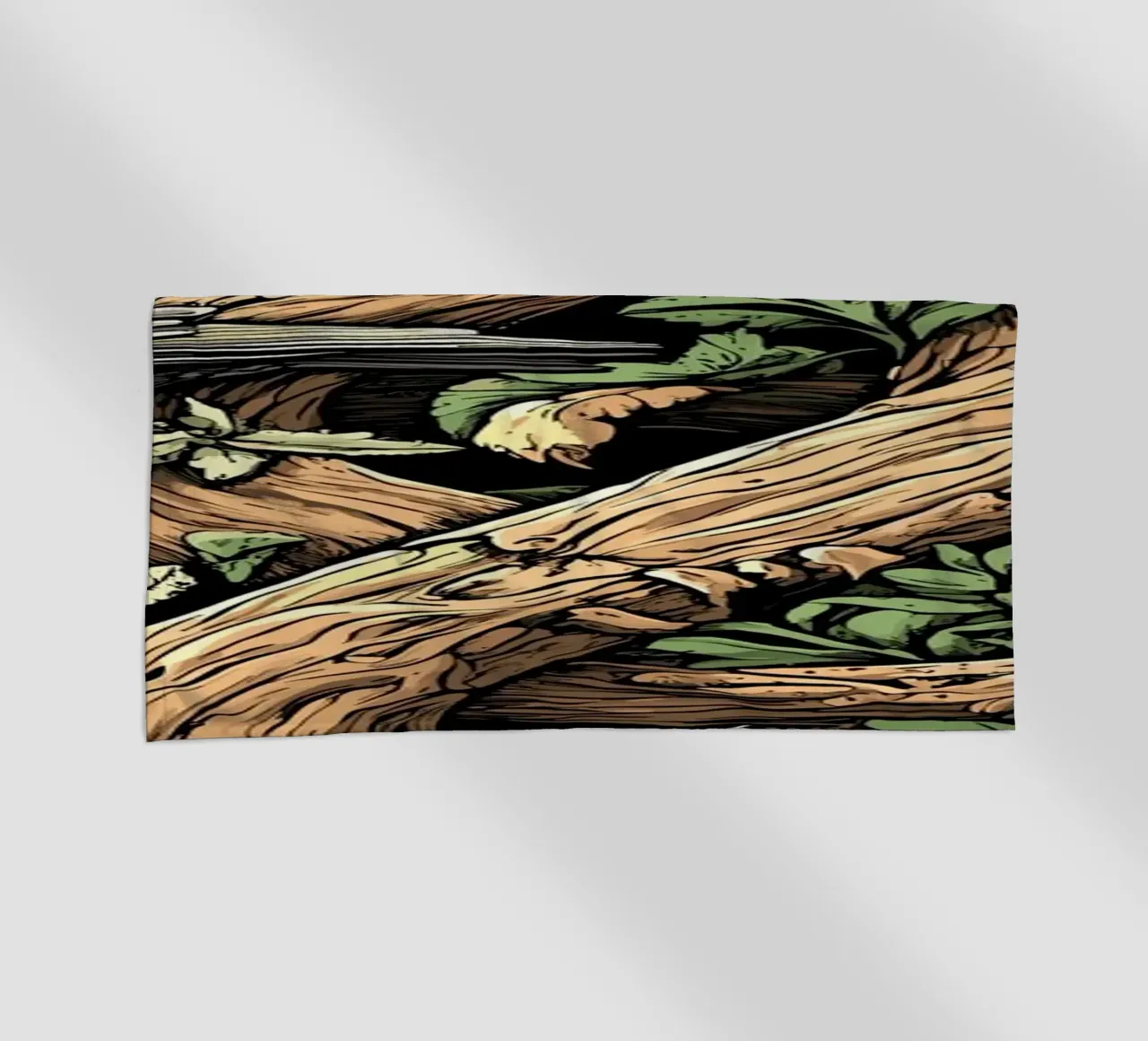 Uccelli della foresta e crescita selvatica - Splendore naturale di Goblincore telo mare da pixelbull - medieval art and more
