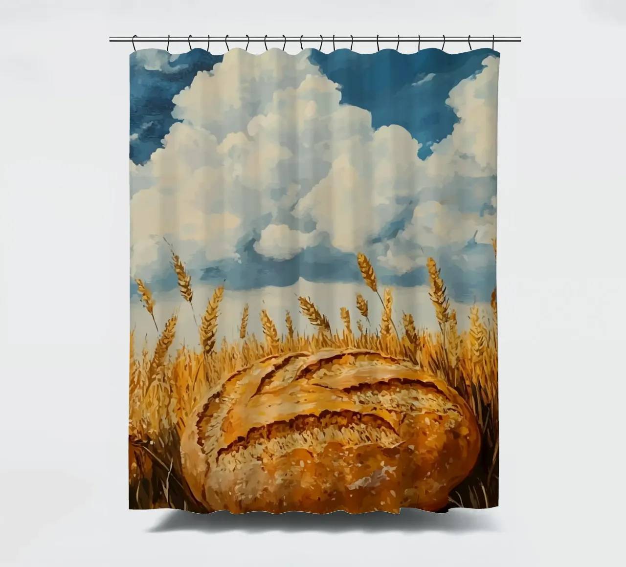 Brot & Weizen – Ländliche Erntekunst Duschvorhang von pixelbull - medieval art and more