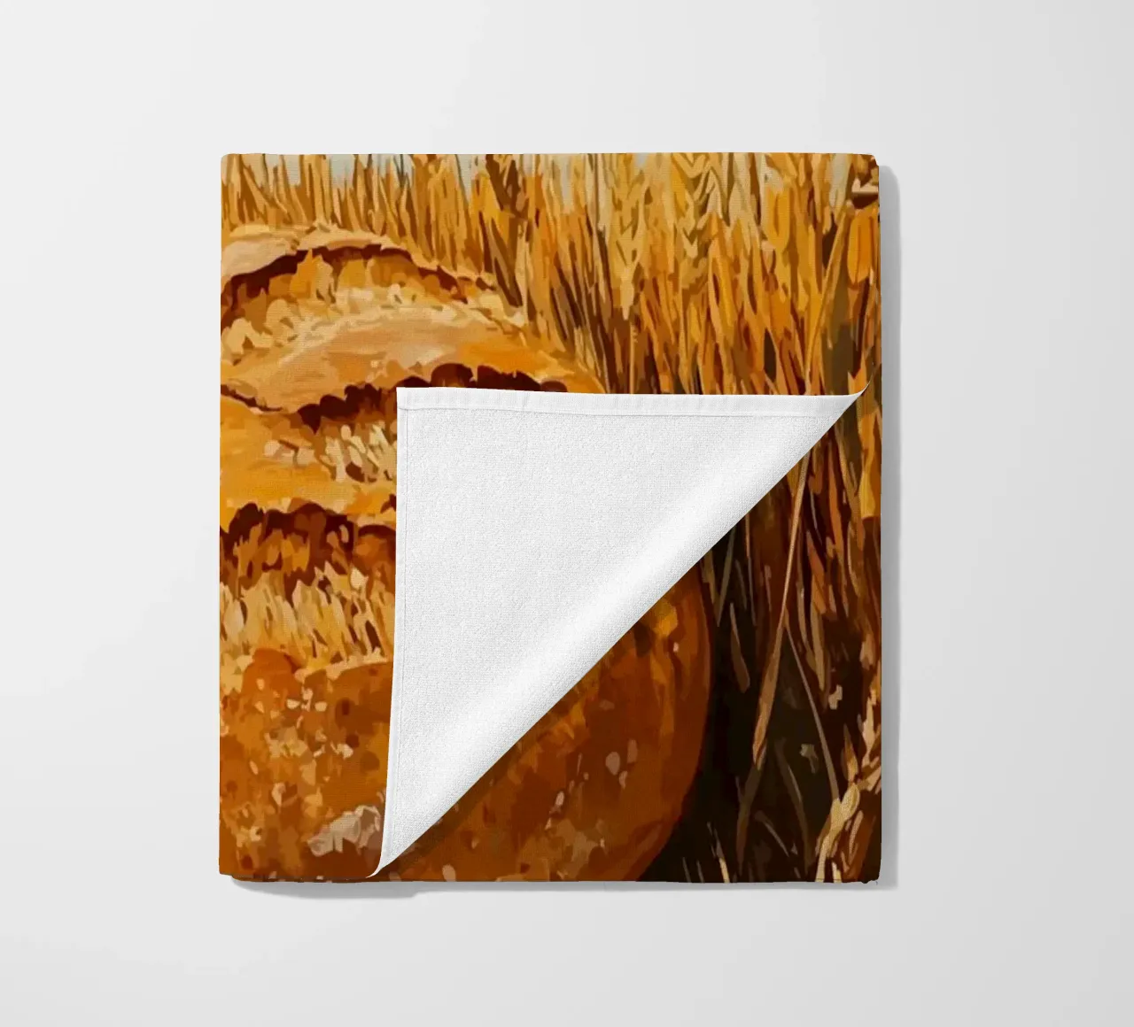 Brot & Weizen – Ländliche Erntekunst Strandtuch von pixelbull - medieval art and more