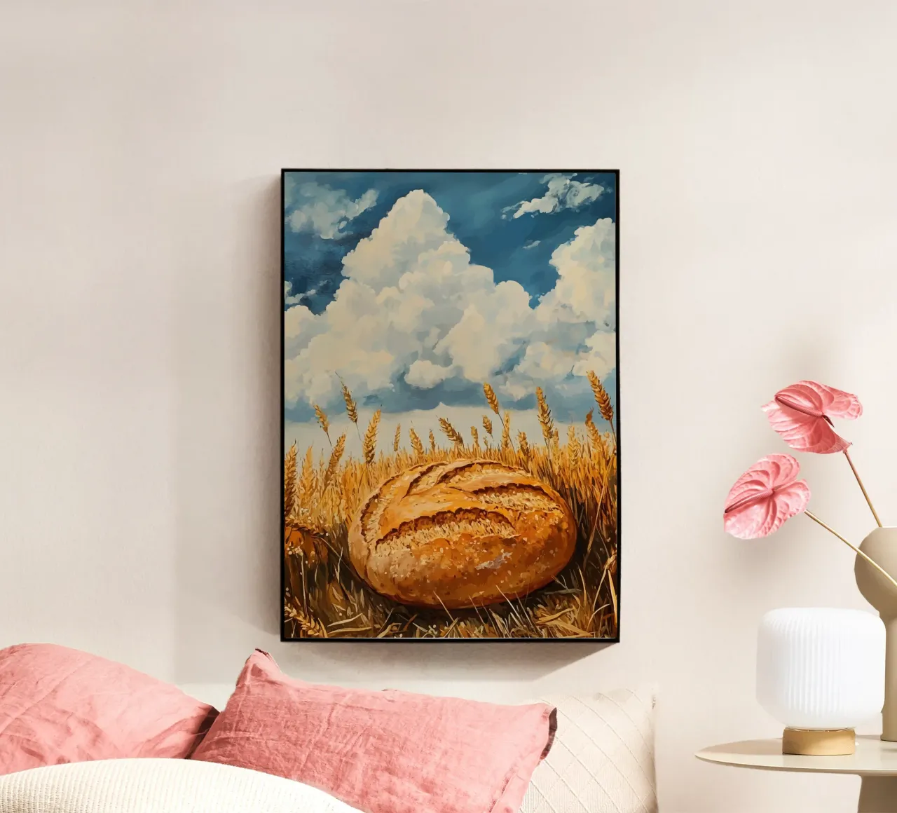 Brot & Weizen – Ländliche Erntekunst Acryl-Glas von pixelbull - medieval art and more