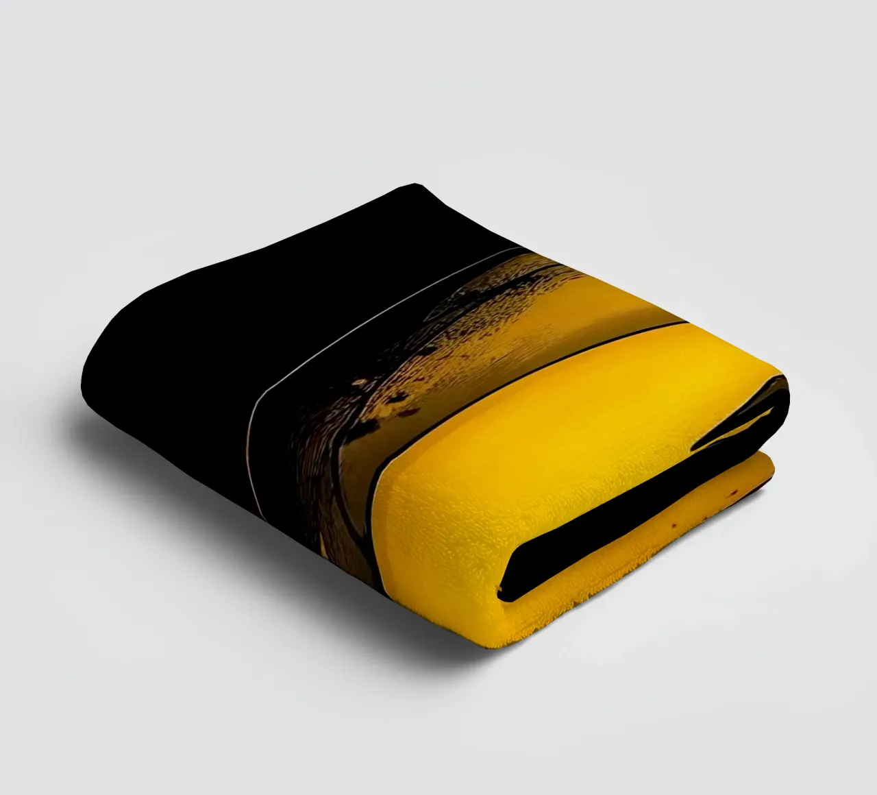 Cuore_6 asciugamano da bagno da schwarz-gelb by LK