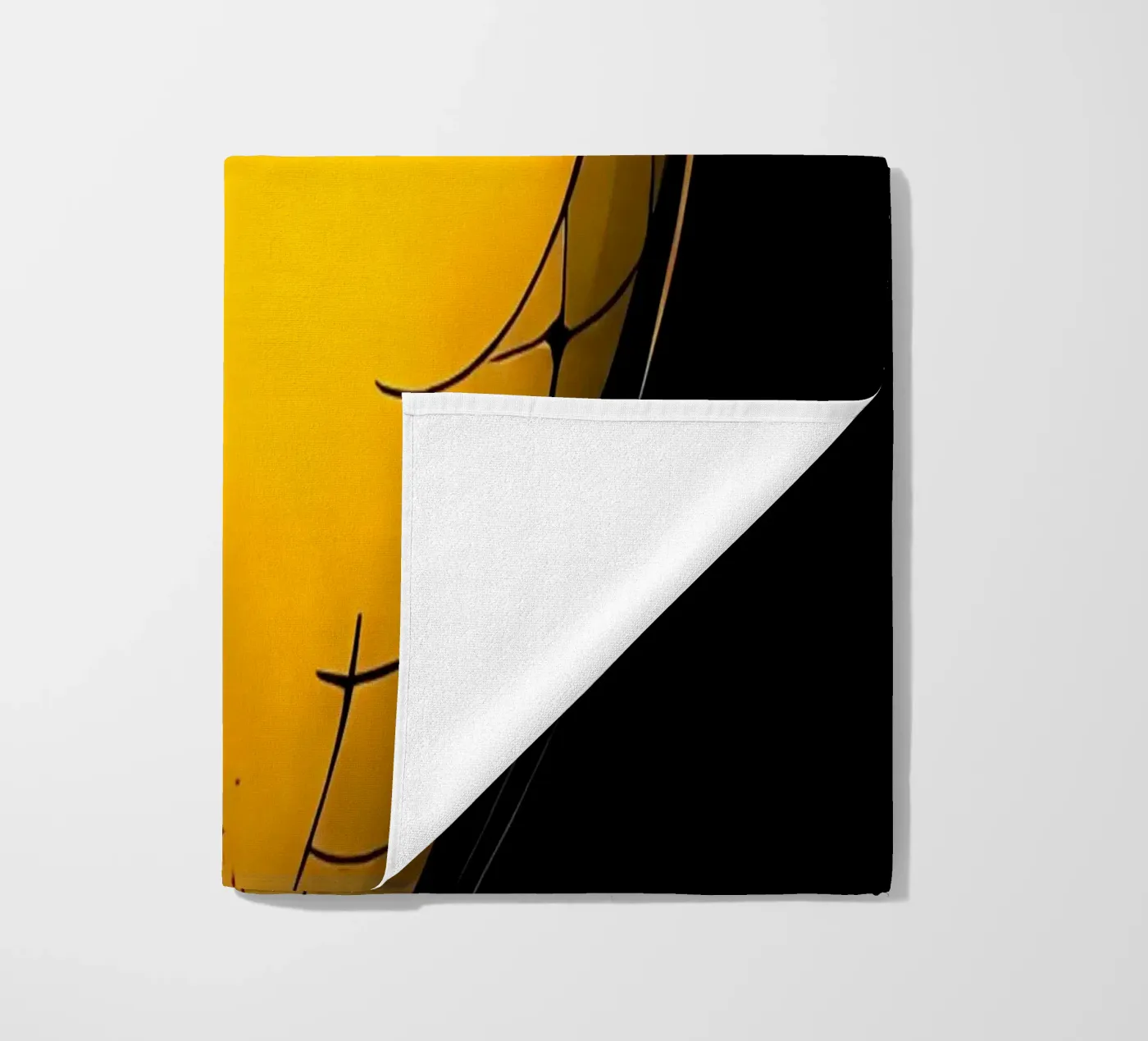 Heart_6 strandhanddoek van schwarz-gelb by LK