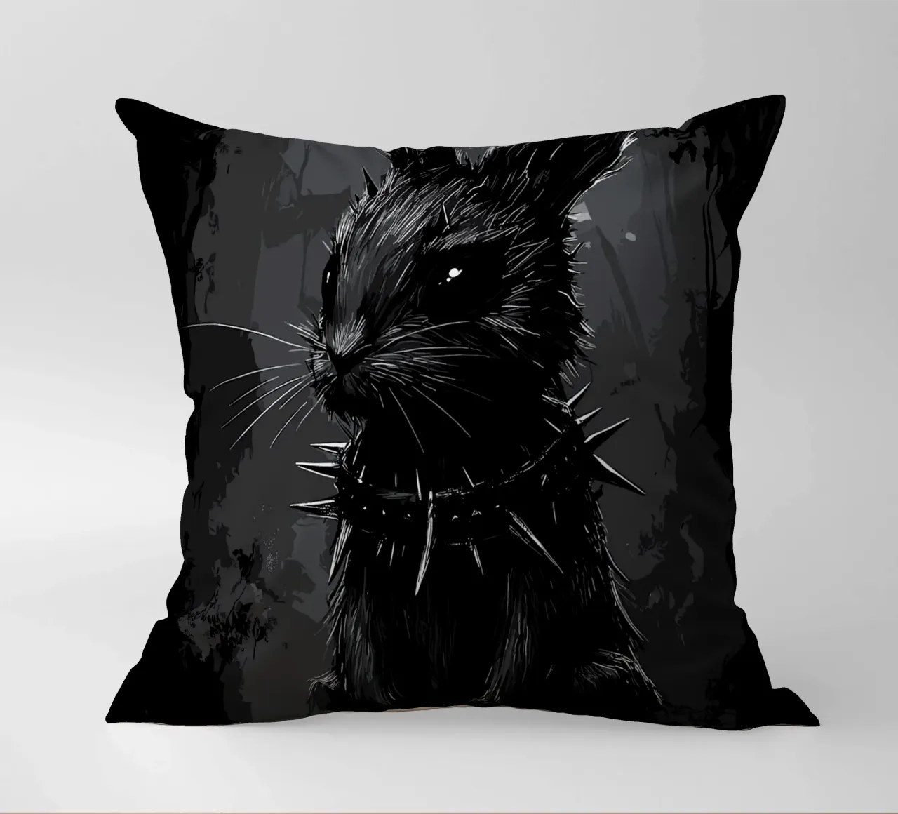 Coniglietto gotico - Eleganza dark nella foresta cuscino da pixelbull - medieval art and more