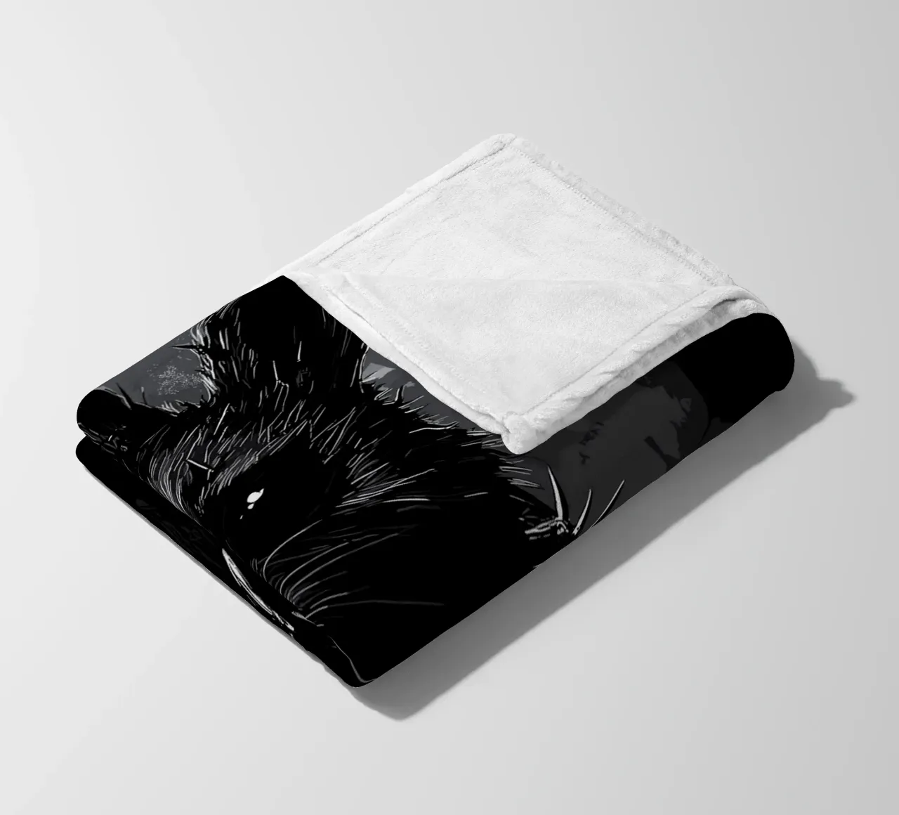 Coniglietto gotico - Eleganza dark nella foresta coperta in pile da pixelbull - medieval art and more
