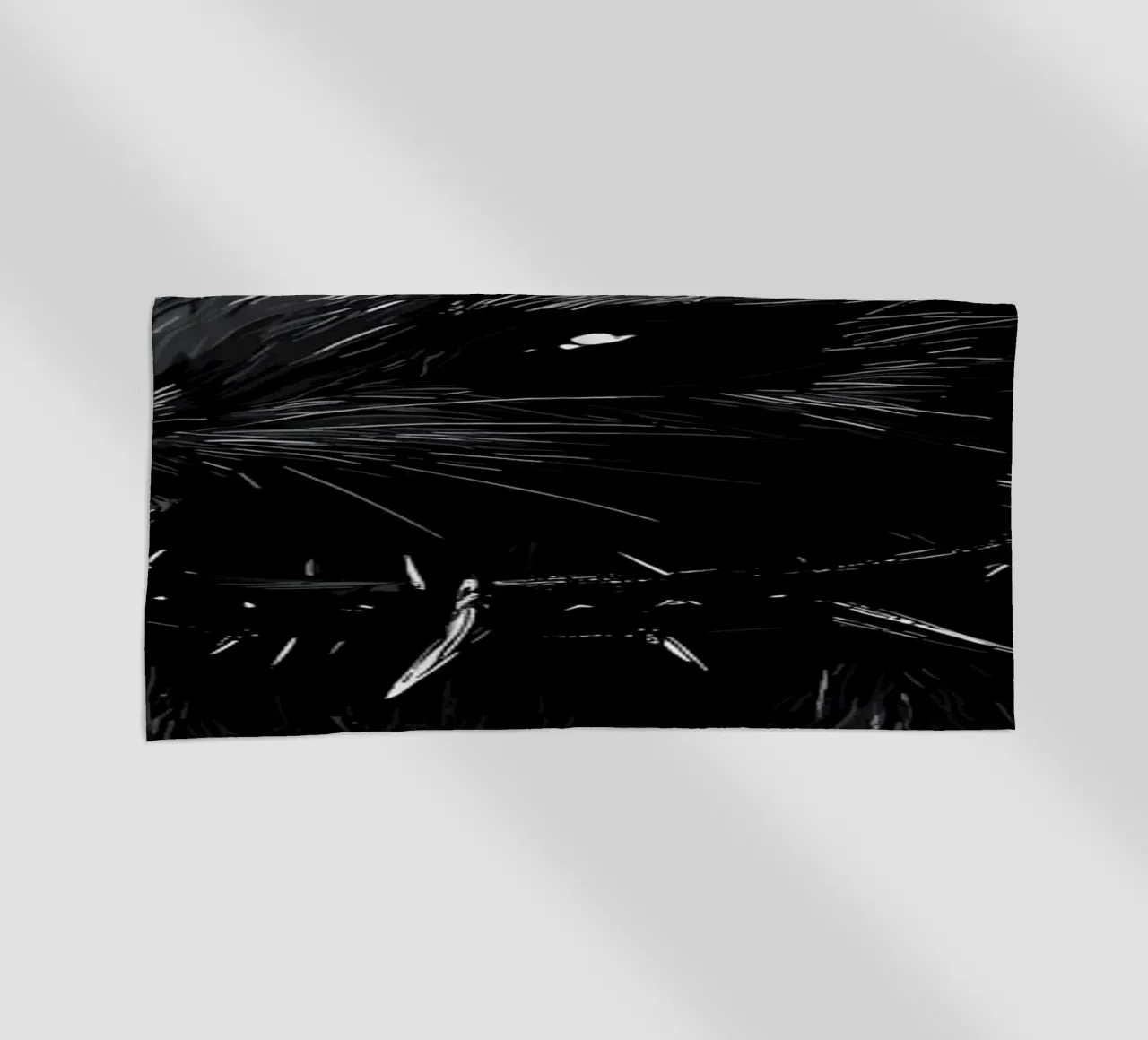 Coniglietto gotico - Eleganza dark nella foresta telo mare da pixelbull - medieval art and more