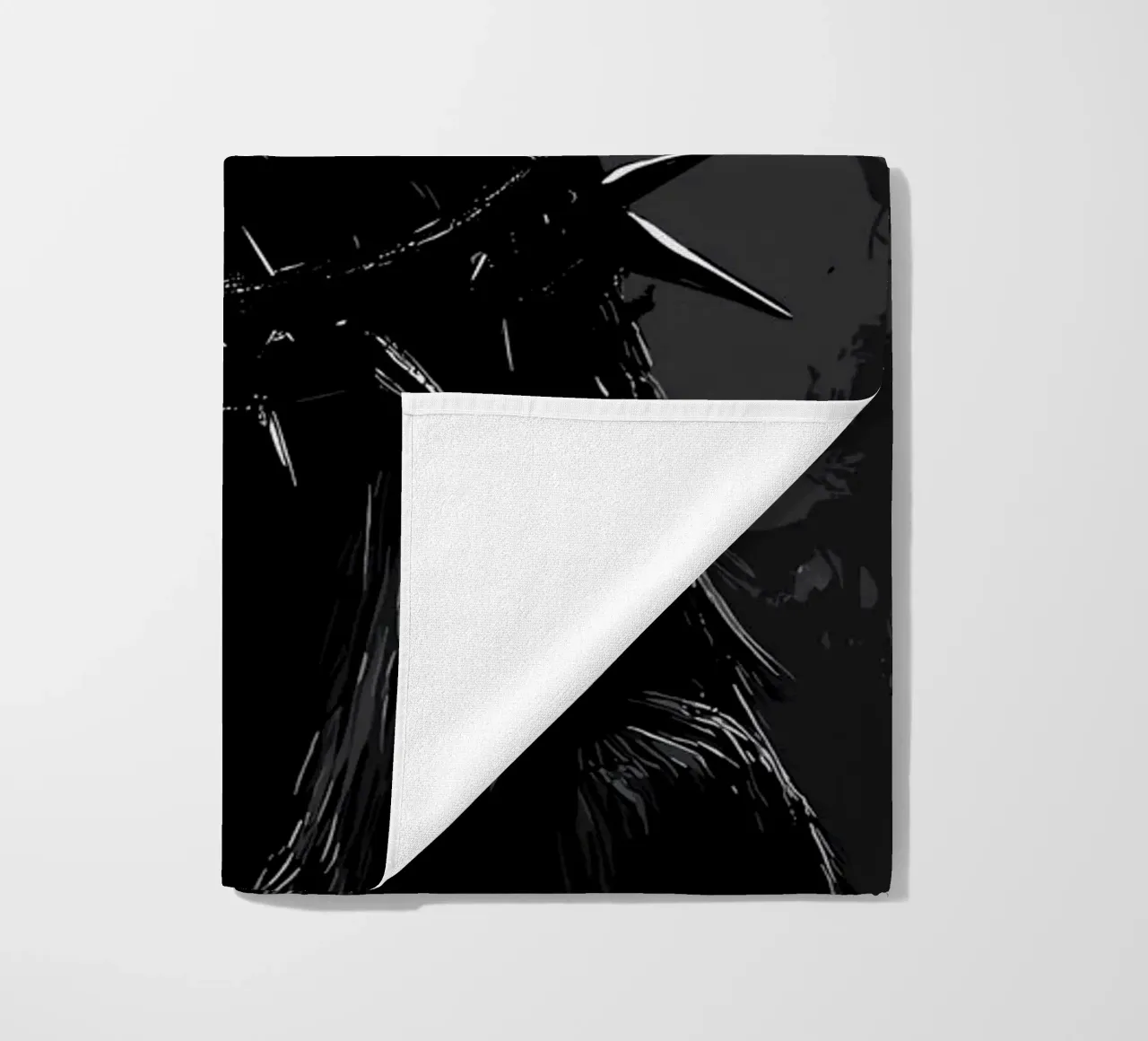Coniglietto gotico - Eleganza dark nella foresta telo mare da pixelbull - medieval art and more