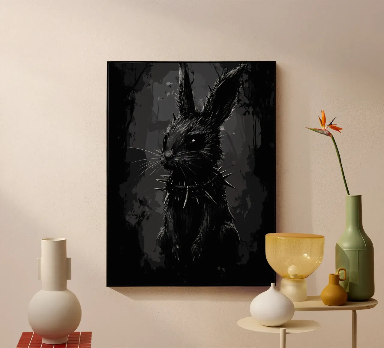 Coniglietto gotico - Eleganza dark nella foresta plexiglass da pixelbull - medieval art and more