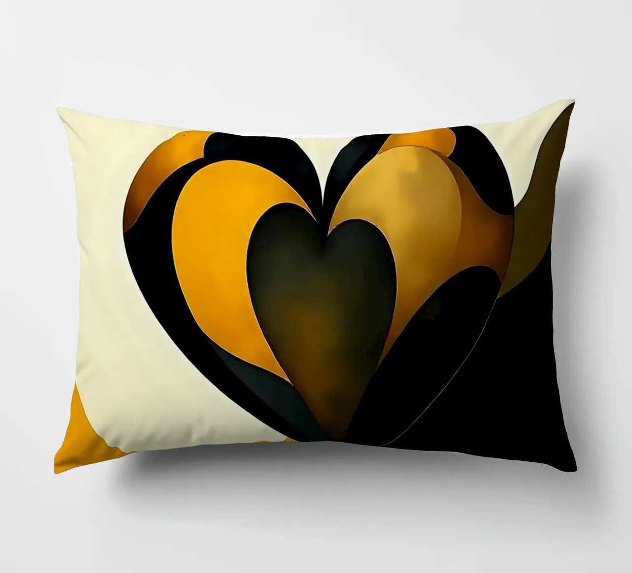 Cuore_7 cuscino da schwarz-gelb by LK