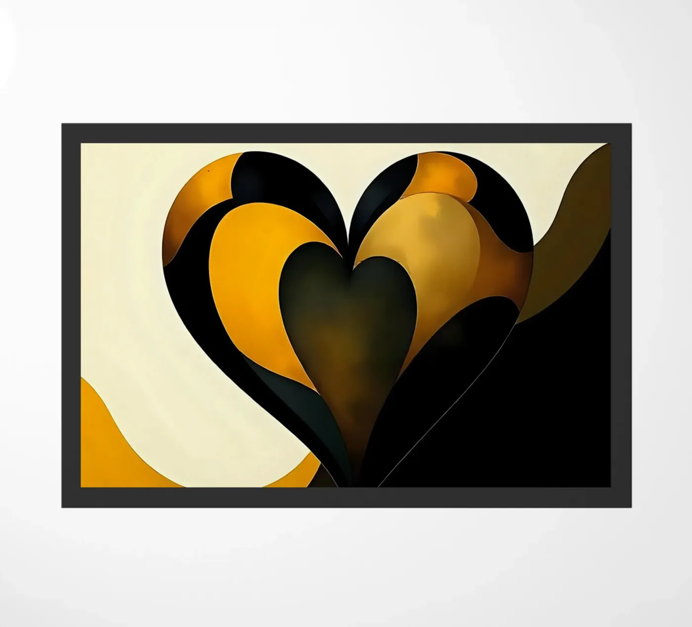 Heart_7 doormat by schwarz-gelb by LK
