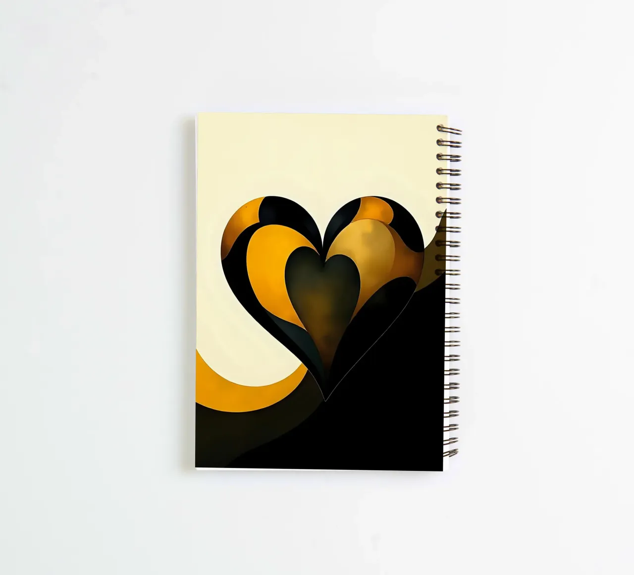 Herz_7 Ringbuch von schwarz-gelb by LK