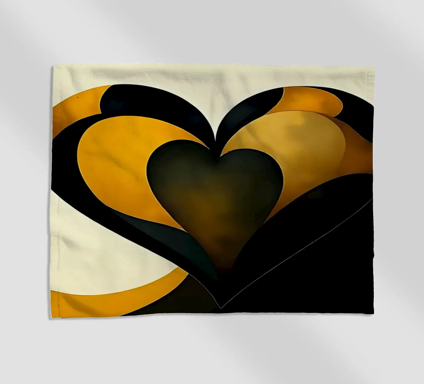 Hart_7 strandhanddoek van schwarz-gelb by LK