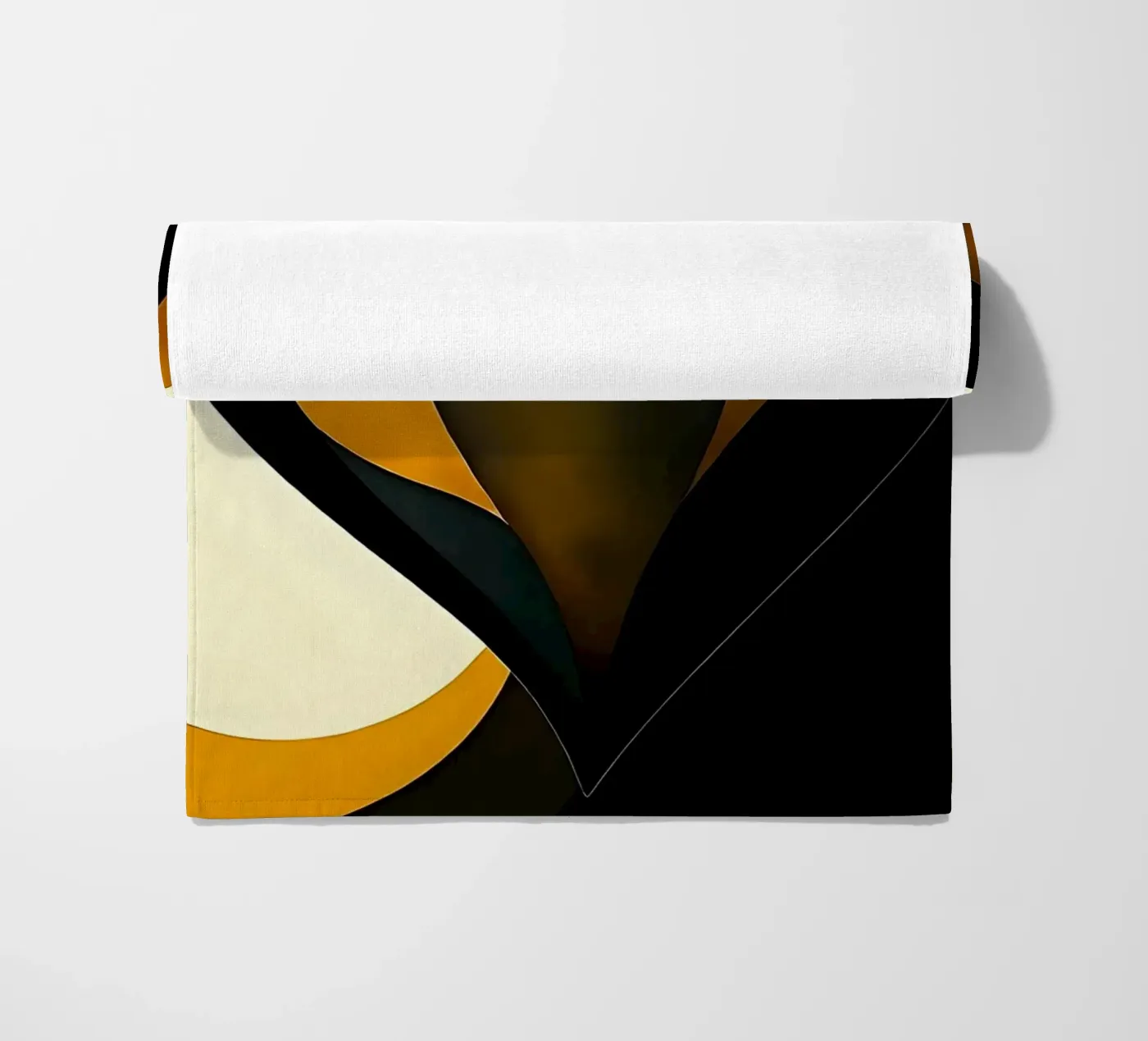 Hart_7 strandhanddoek van schwarz-gelb by LK