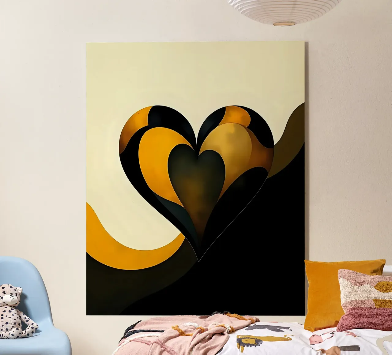 Cuore_7 plexiglass da schwarz-gelb by LK