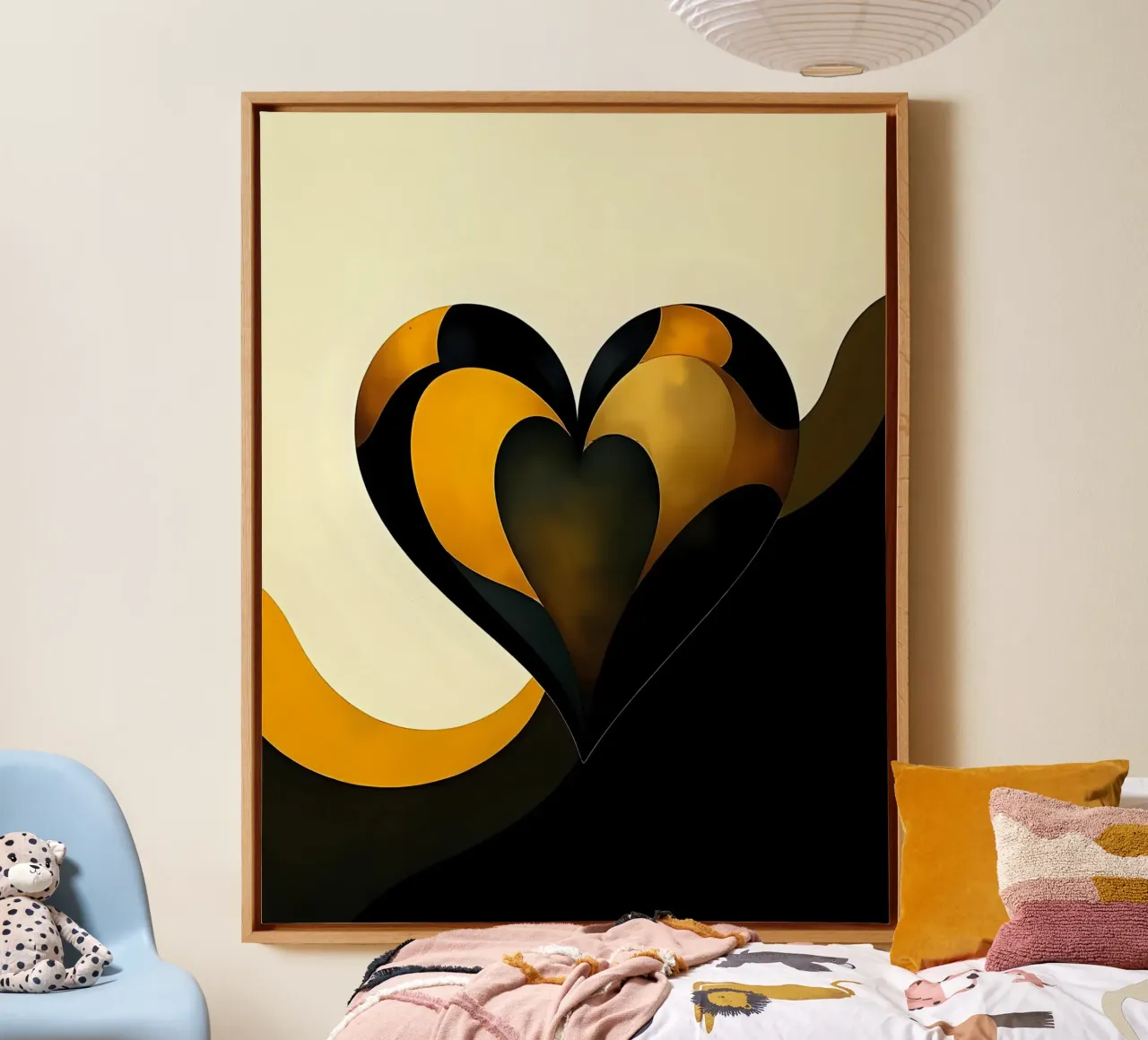 Cuore_7 tela da schwarz-gelb by LK