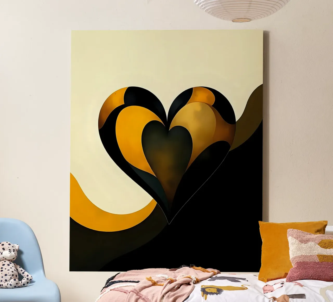 Cuore_7 tela da schwarz-gelb by LK