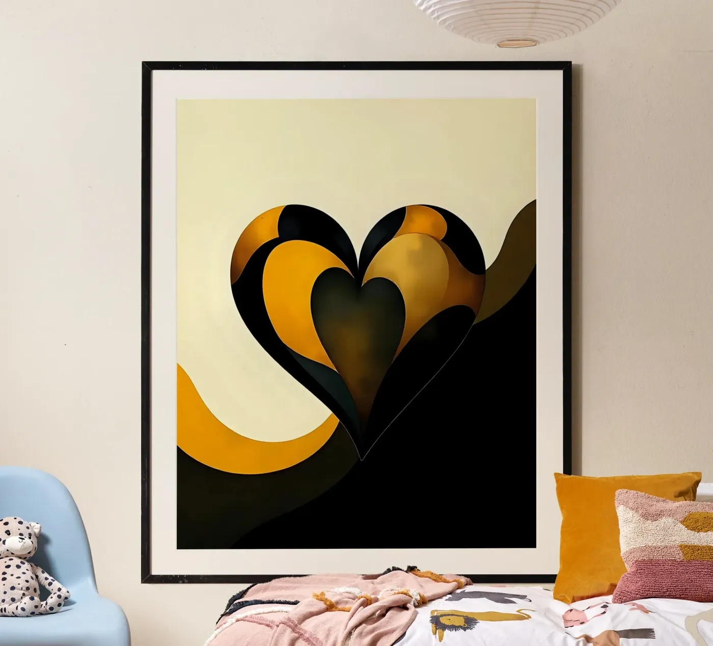 Heart_7 poster de schwarz-gelb by LK