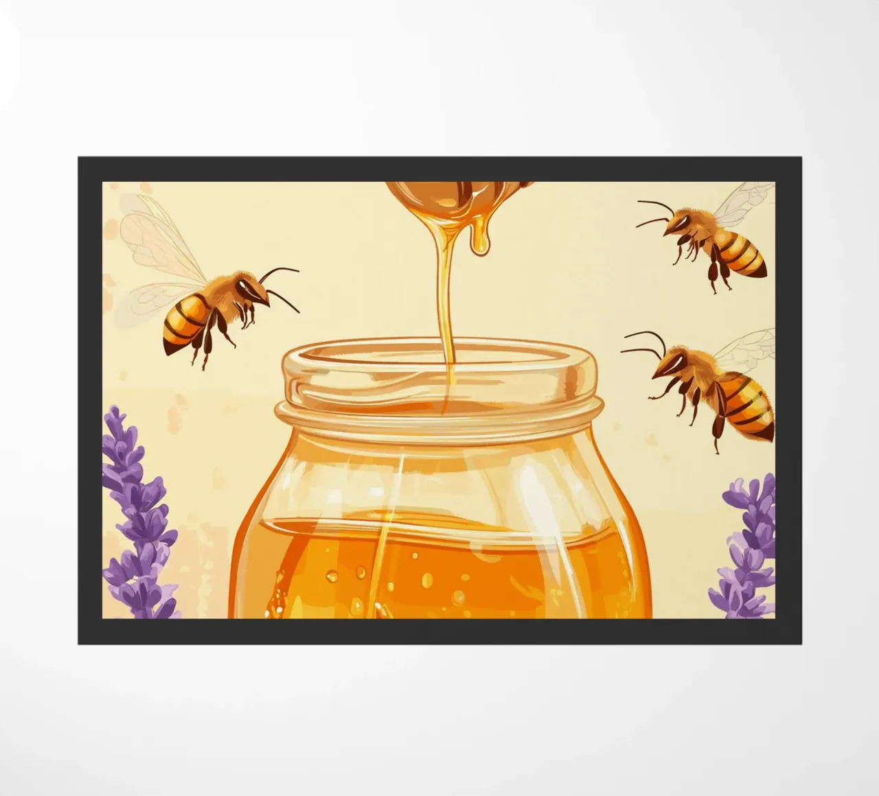 Sogni di miele - Honeycore alla lavanda e alle api zerbino da pixelbull - medieval art and more