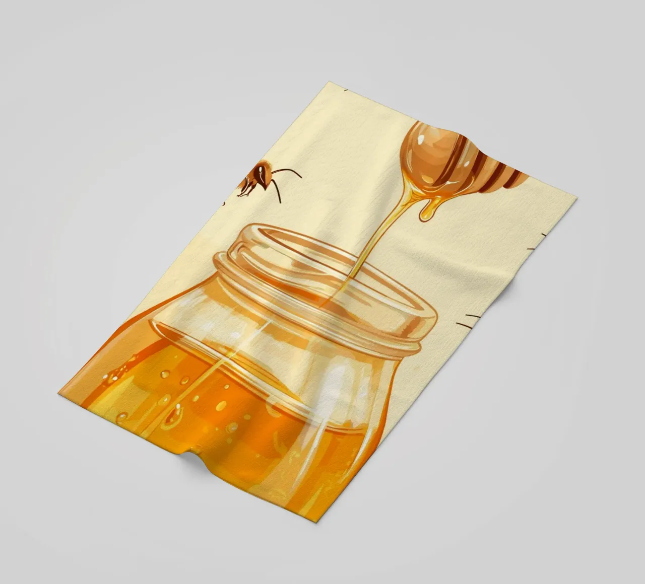 Sogni di miele - Honeycore alla lavanda e alle api telo mare da pixelbull - medieval art and more