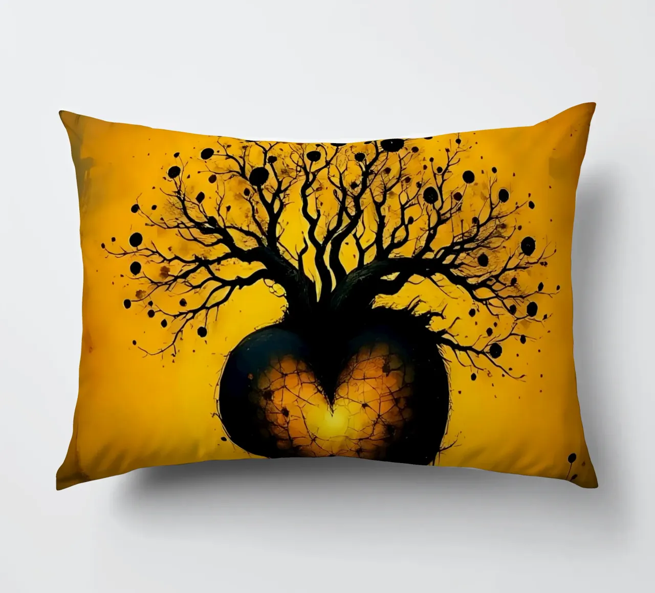 Cuore_8 cuscino da schwarz-gelb by LK