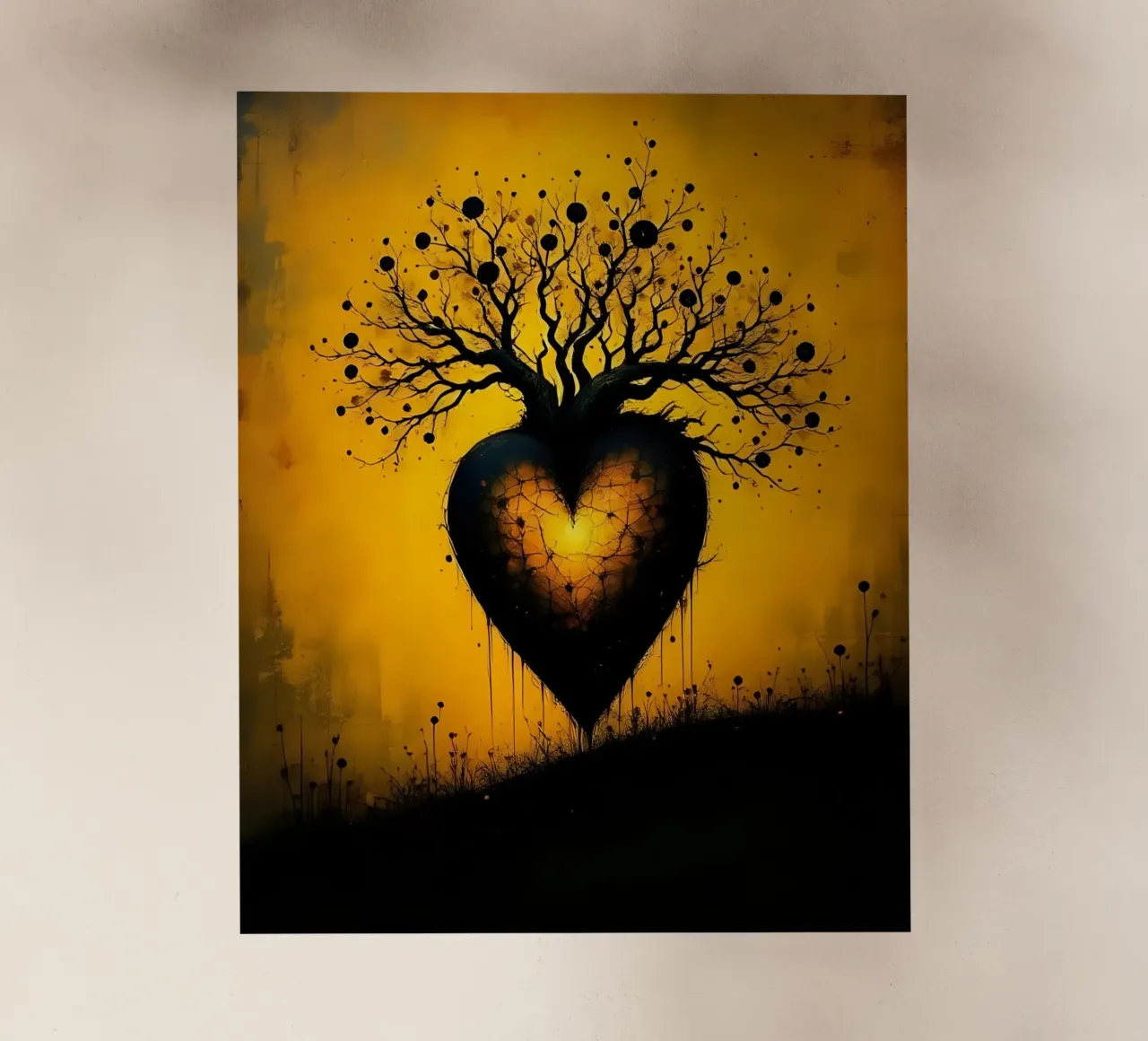 Cuore_8 pellicola backlit da schwarz-gelb by LK