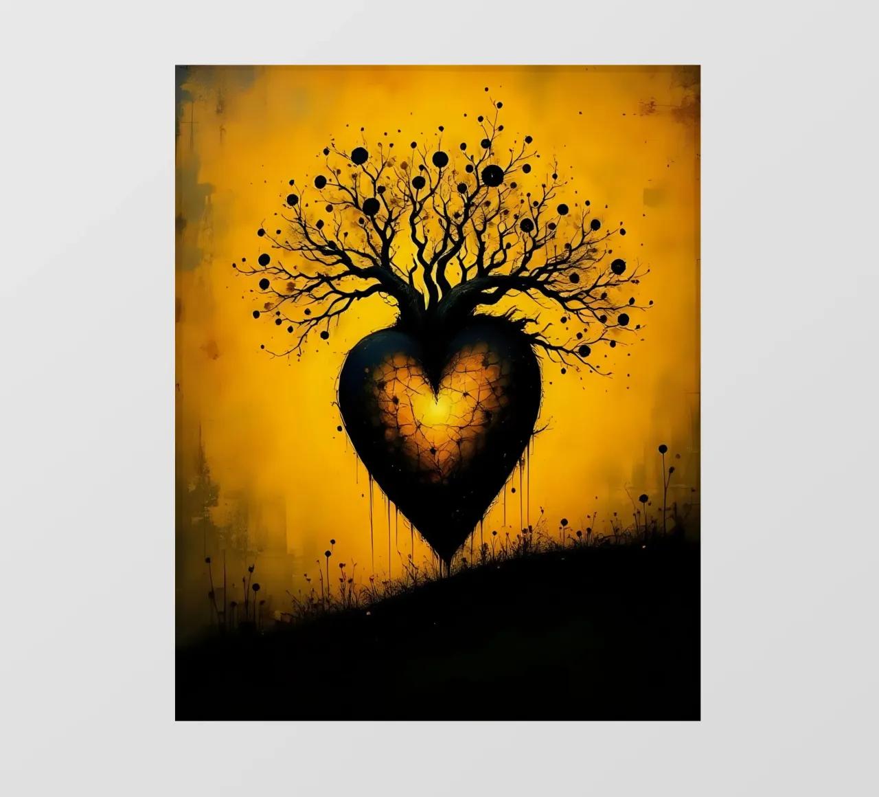 Cuore_8 pellicola backlit da schwarz-gelb by LK