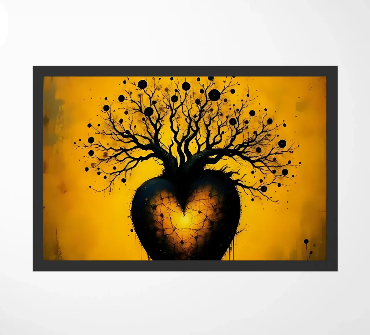 Heart_8 doormat by schwarz-gelb by LK