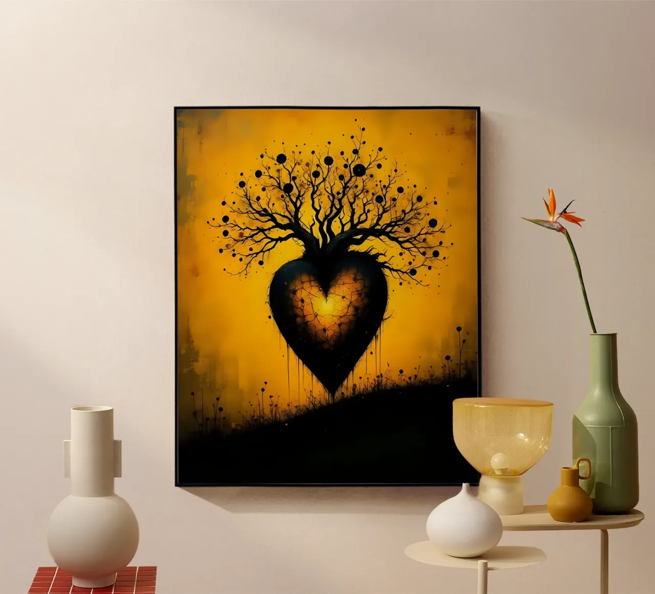 Cuore_8 plexiglass da schwarz-gelb by LK