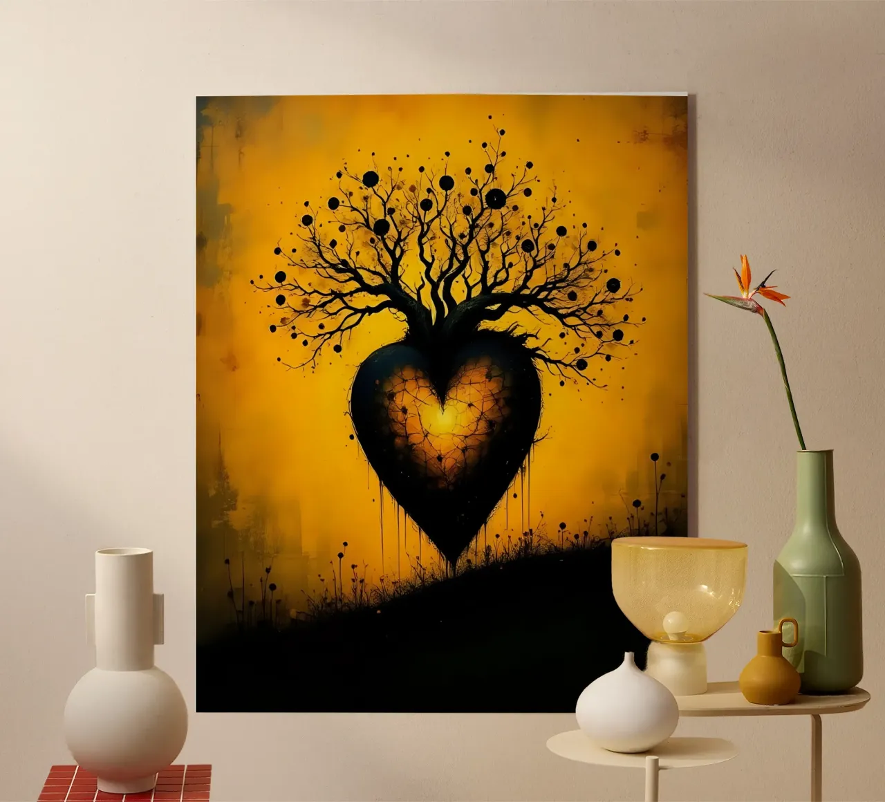 Cuore_8 plexiglass da schwarz-gelb by LK