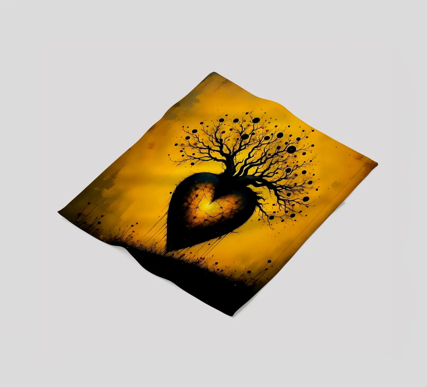 Cuore_8 coperta in pile da schwarz-gelb by LK