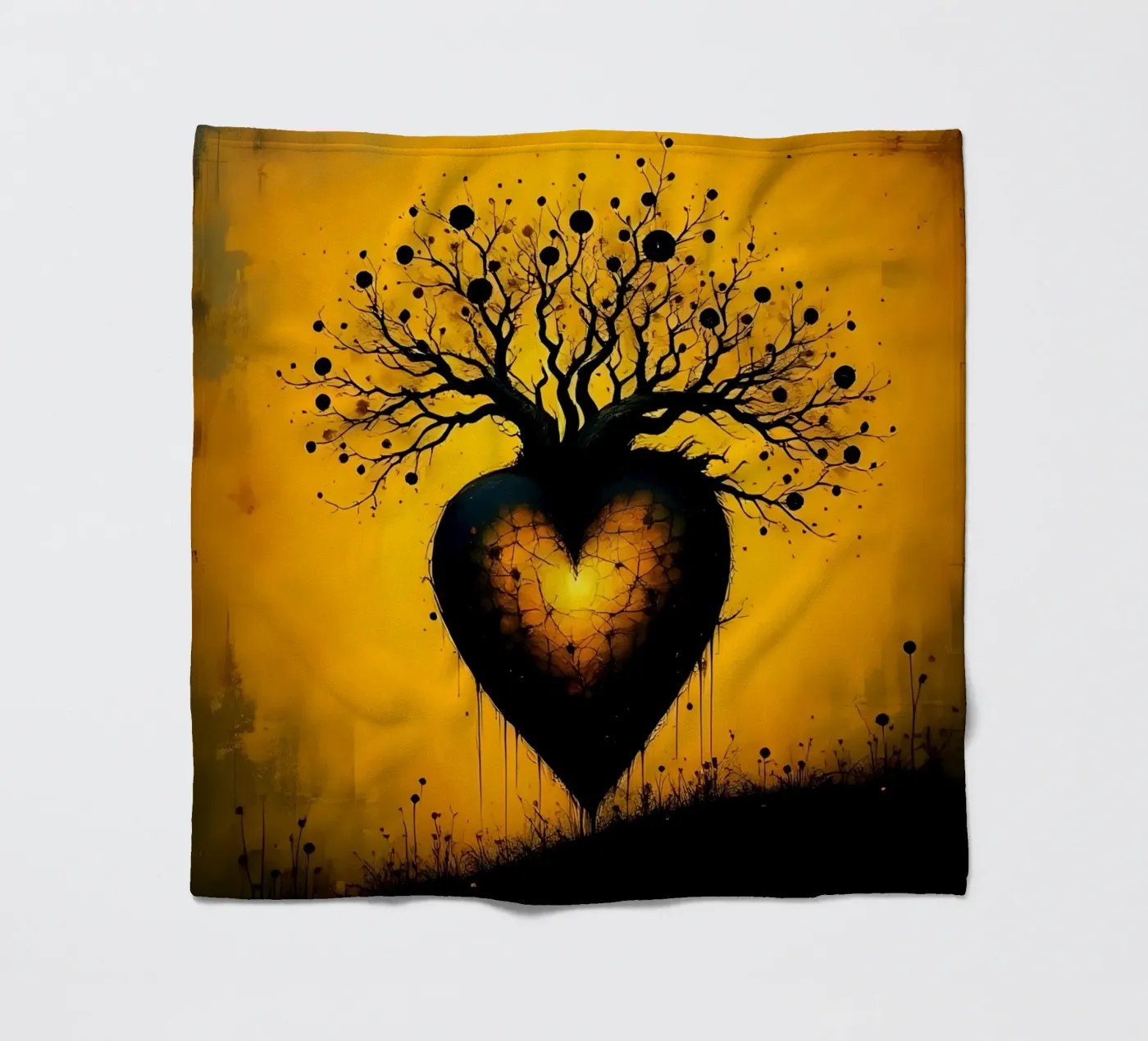 Cuore_8 coperta in pile da schwarz-gelb by LK