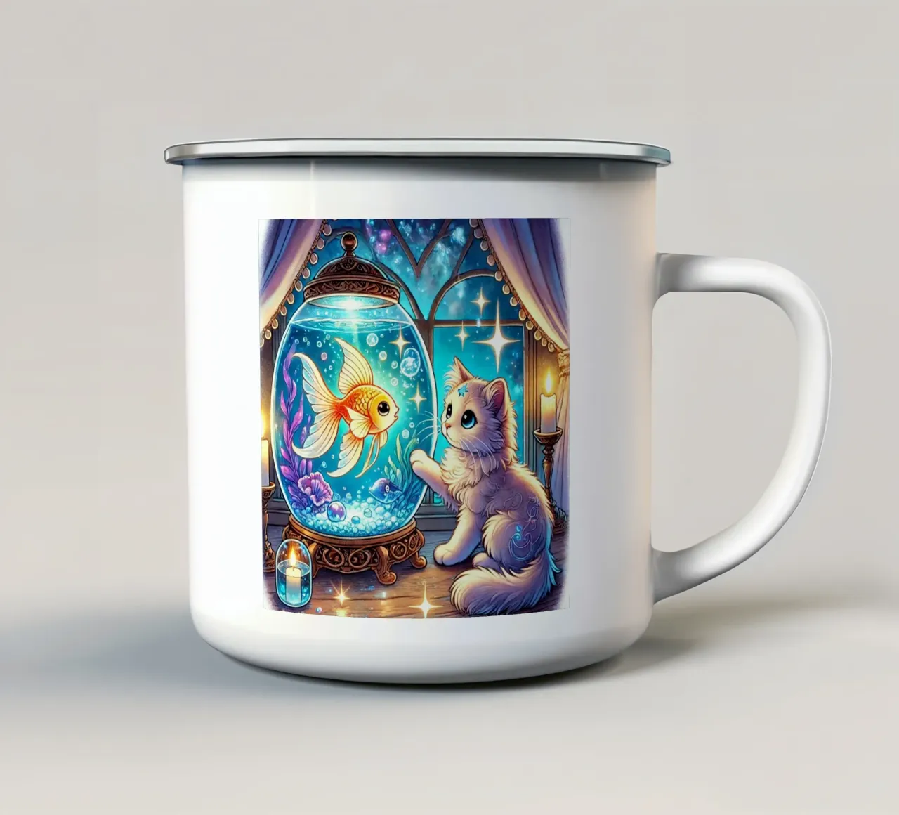 Amici dell'acquario magico tazza in smalto da FluffyToons
