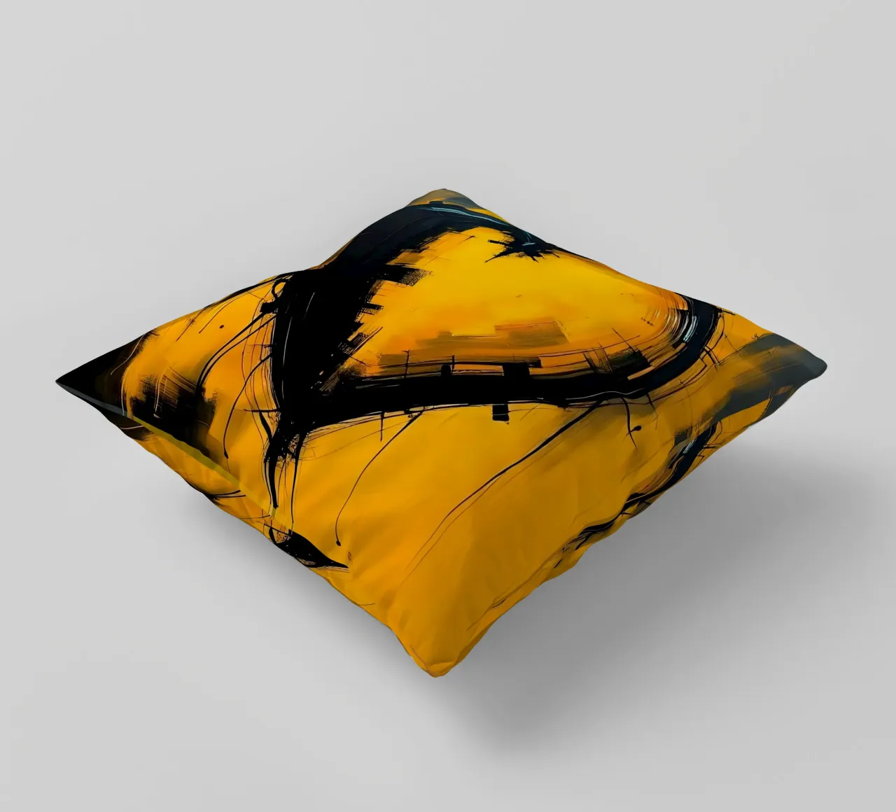 Cuore_9 cuscino da schwarz-gelb by LK
