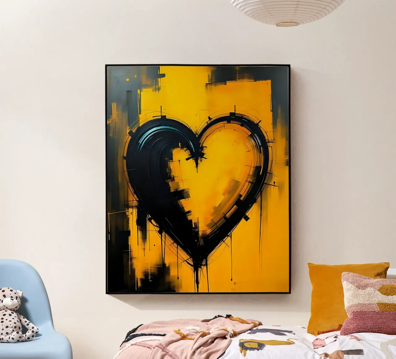 Cuore_9 plexiglass da schwarz-gelb by LK