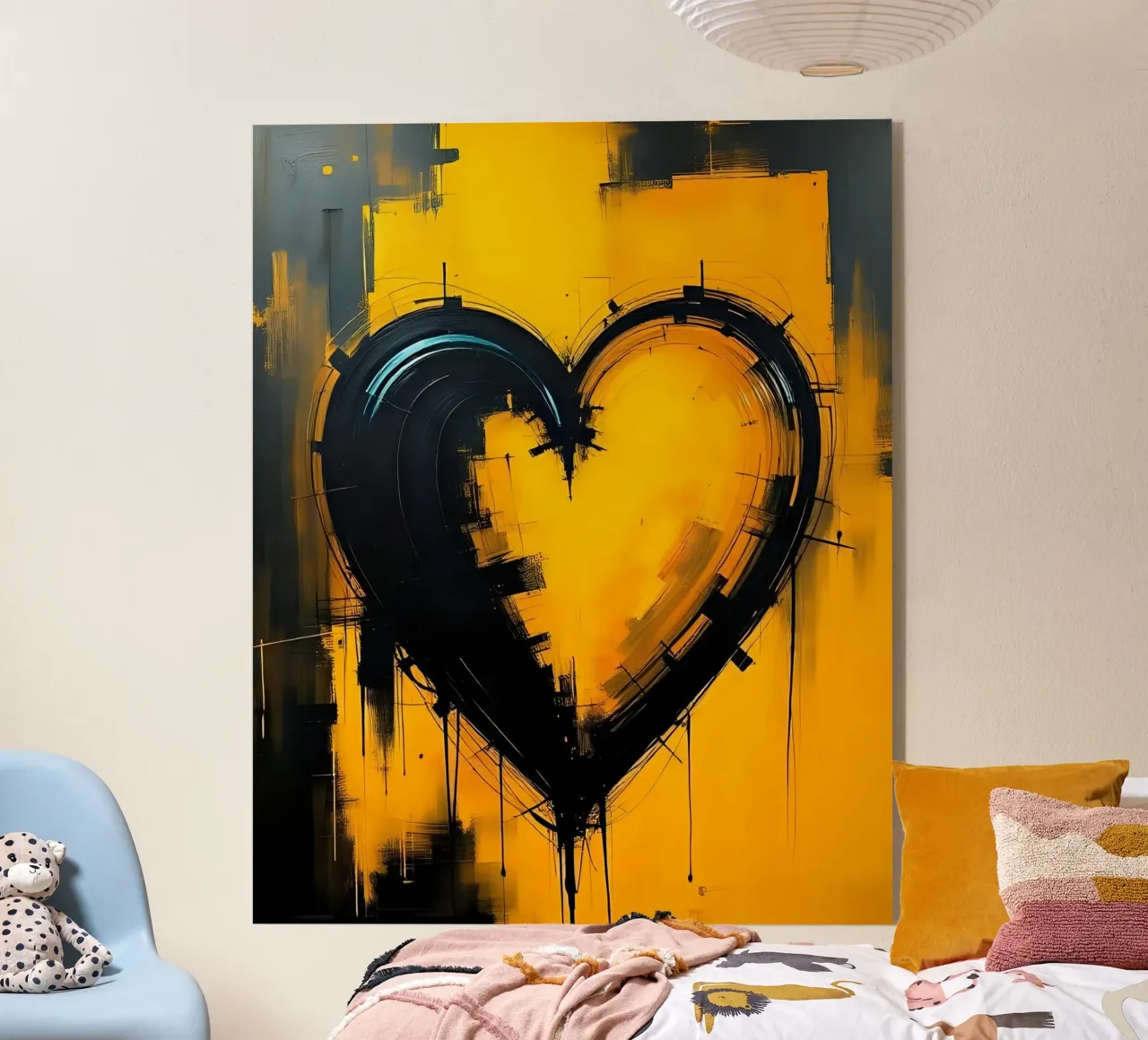 Cuore_9 plexiglass da schwarz-gelb by LK