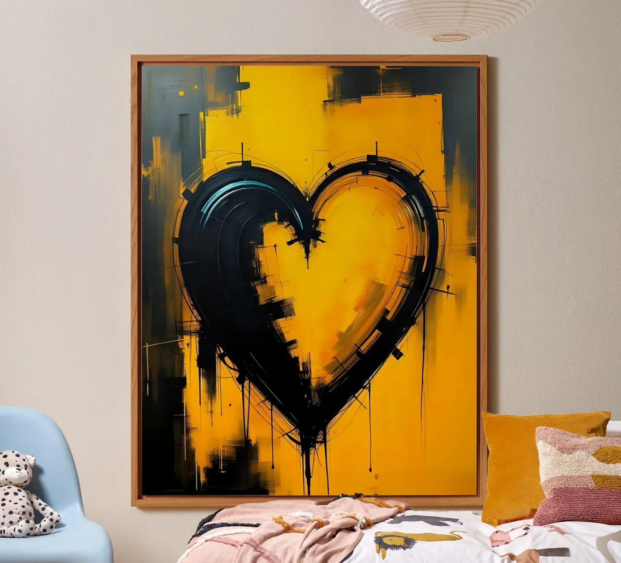 Cuore_9 alluminio dibond da schwarz-gelb by LK