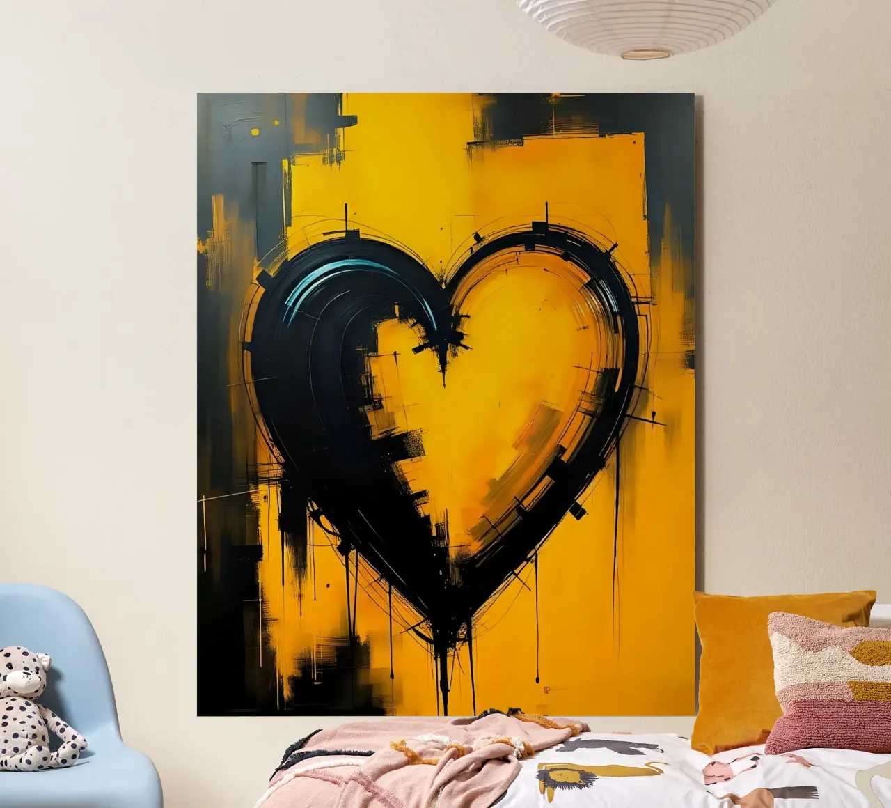 Cuore_9 alluminio dibond da schwarz-gelb by LK