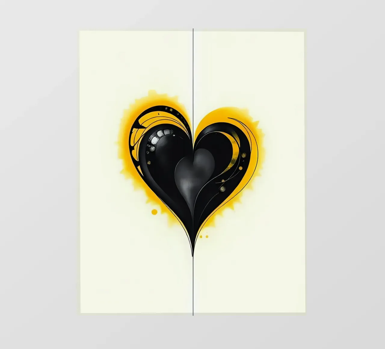 Cuore_10 pellicola backlit da schwarz-gelb by LK