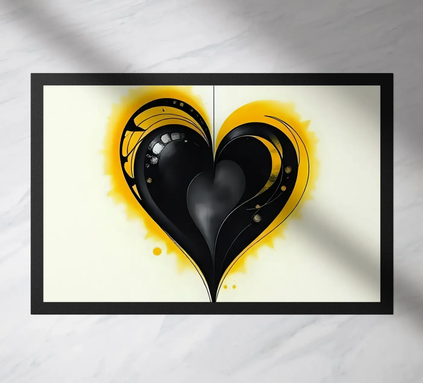 Hart_10 deurmat van schwarz-gelb by LK