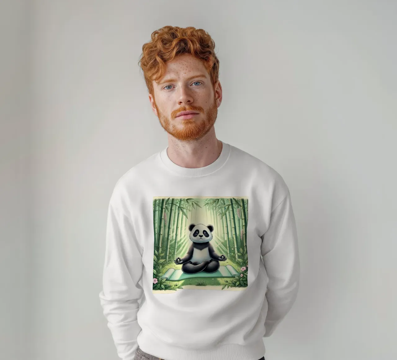 Panda Yogi Serenity felpa da FluffyToons