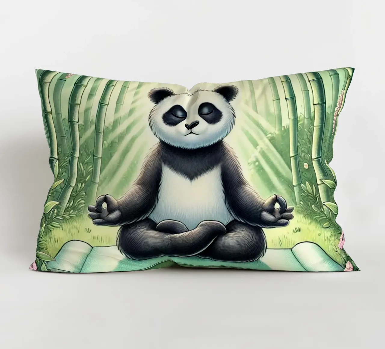 Panda Yogi Serenity cuscino da FluffyToons