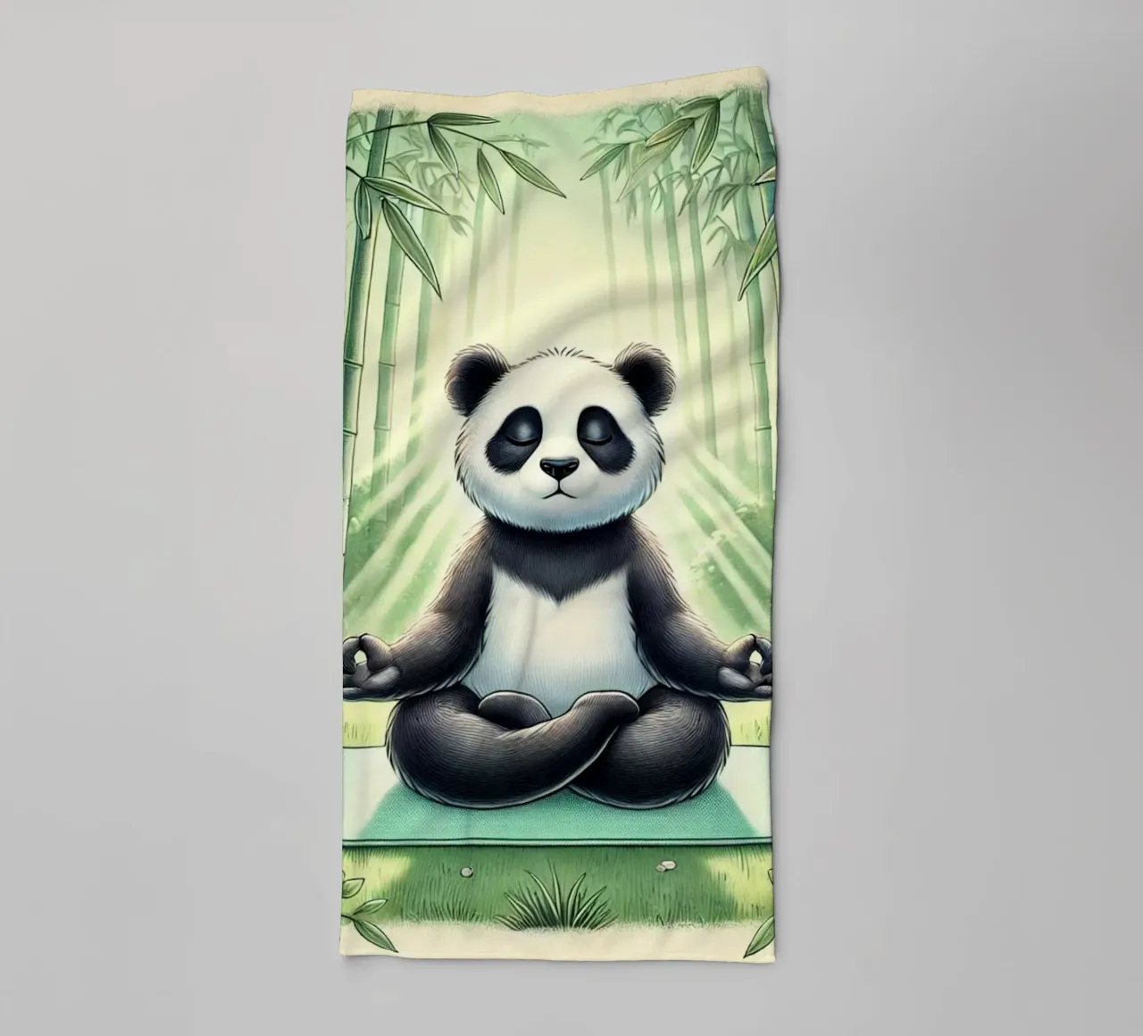 Panda Yogi Serenity asciugamano da bagno da FluffyToons