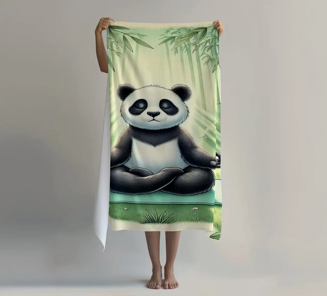 Panda Yogi Serenity telo mare da FluffyToons