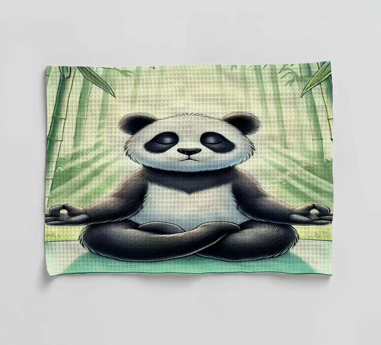 Panda Yogi Serenity canovaccio da cucina da FluffyToons